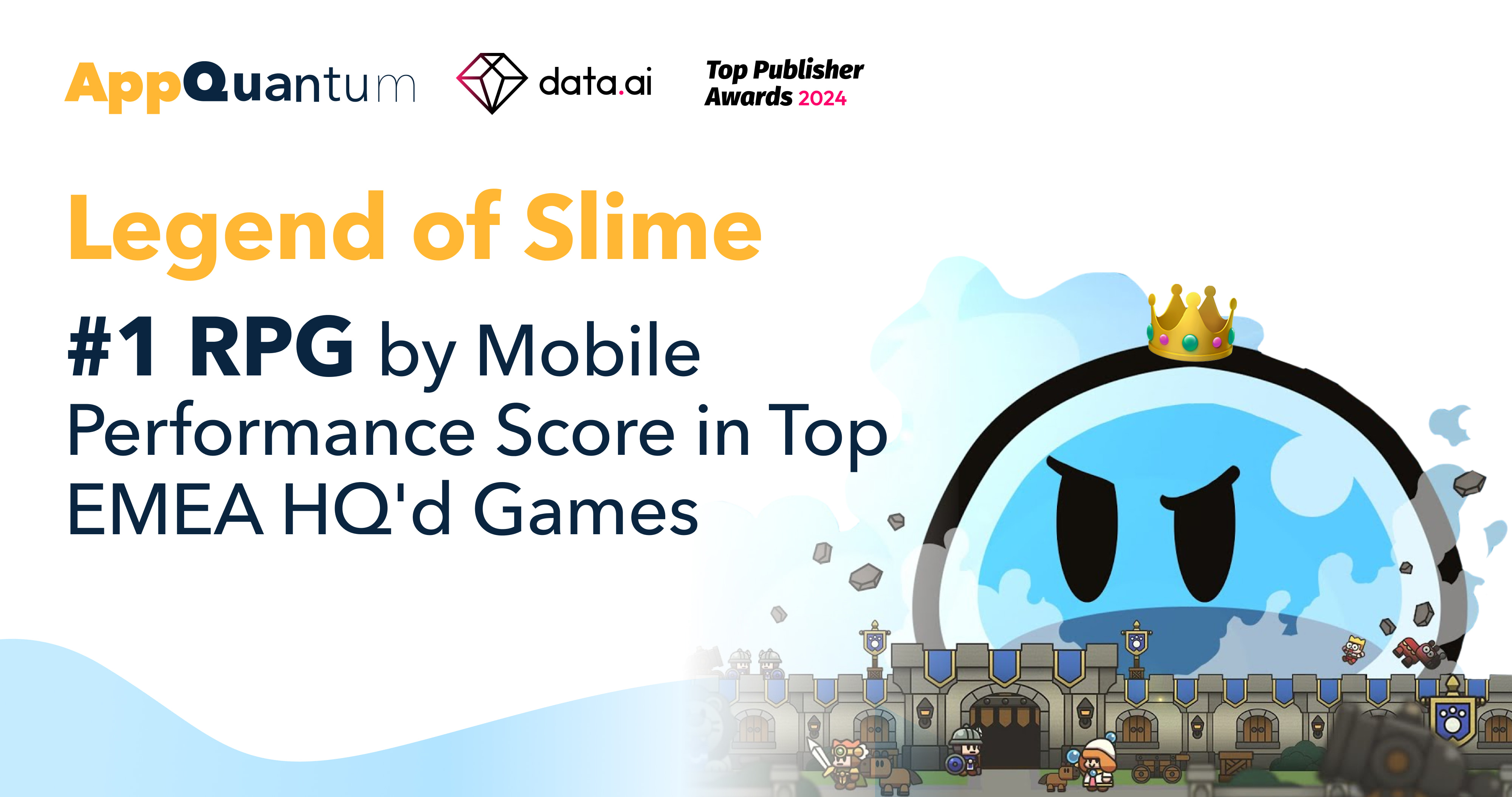 data.ai has spotlighted the accomplishments of Legend of Slime in the Top Publisher Awards 2024